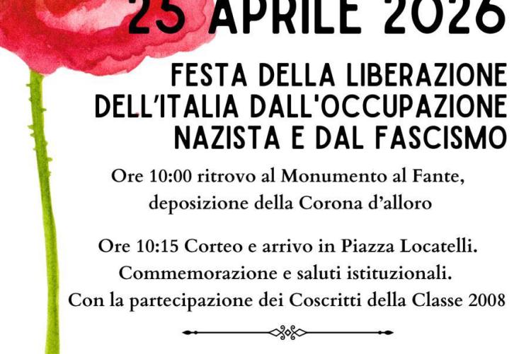 Corteo 25 aprile 2026, Festa della Liberazione